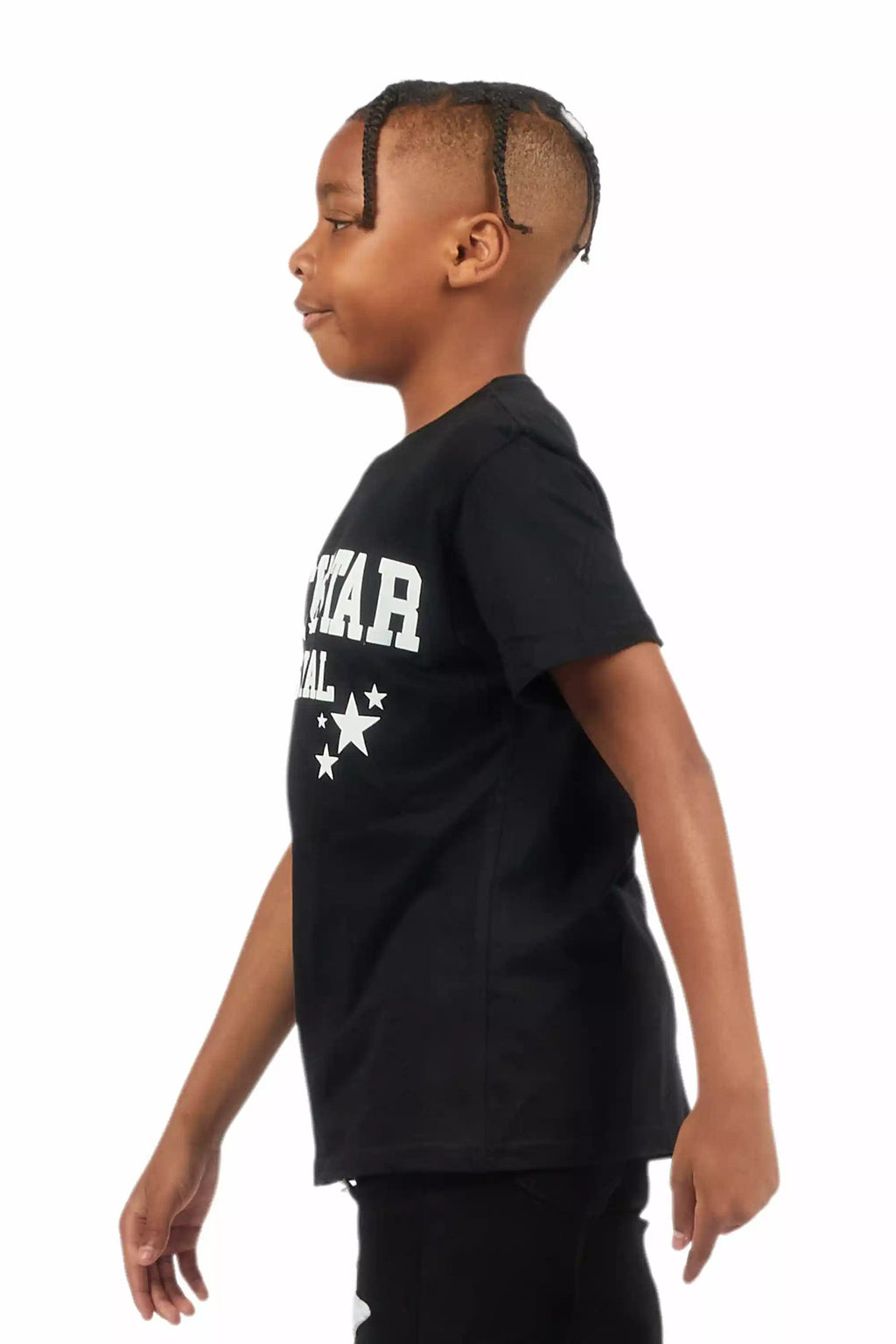 Boys Pluton Black/White Graphic T-Shirt