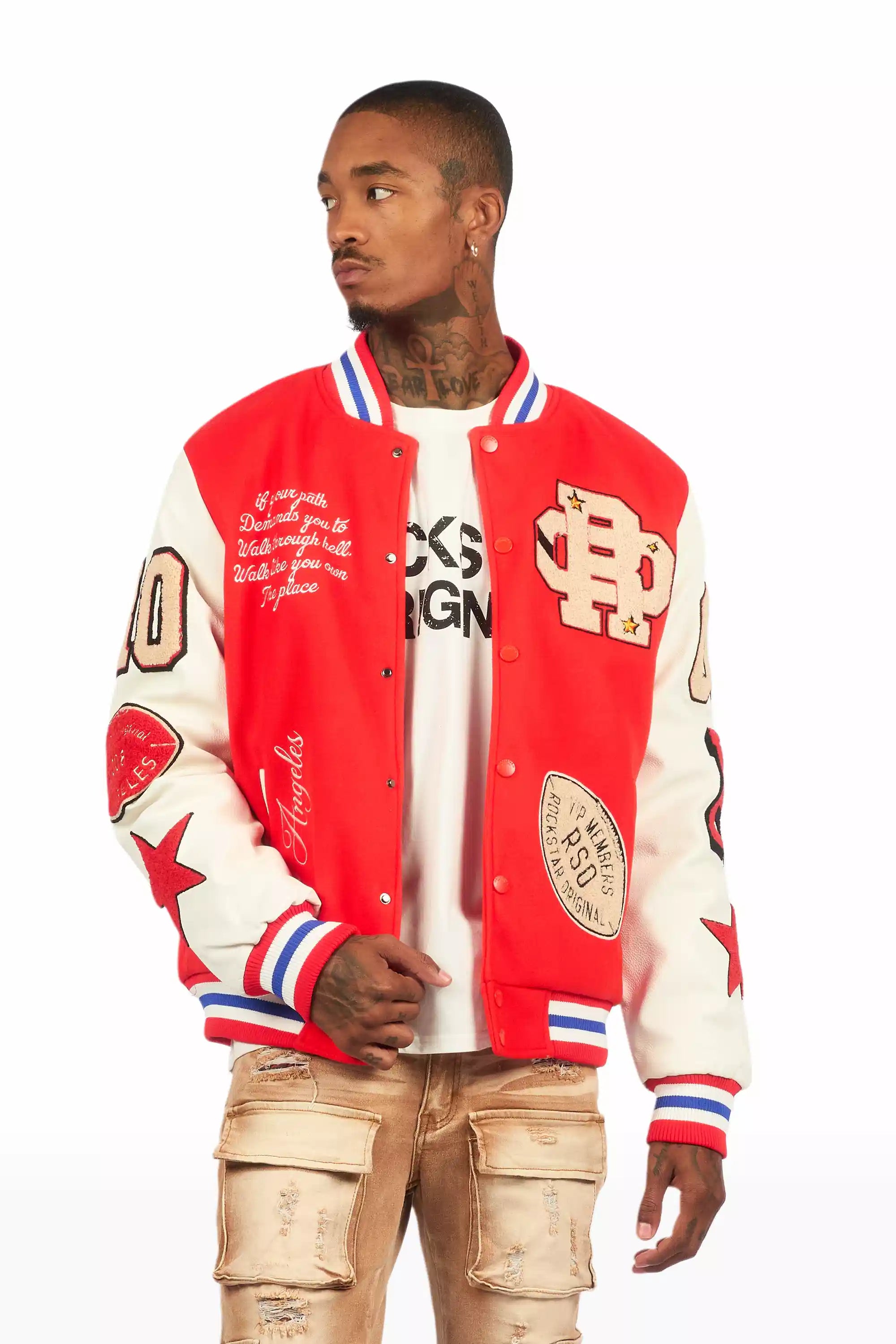 Balser Orange Varsity Jacket