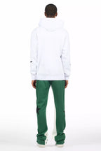 Sarge White/Green Hoodie/Stacked Track Set