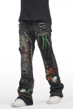 Boys Yanis Black Baggy Fit Jean