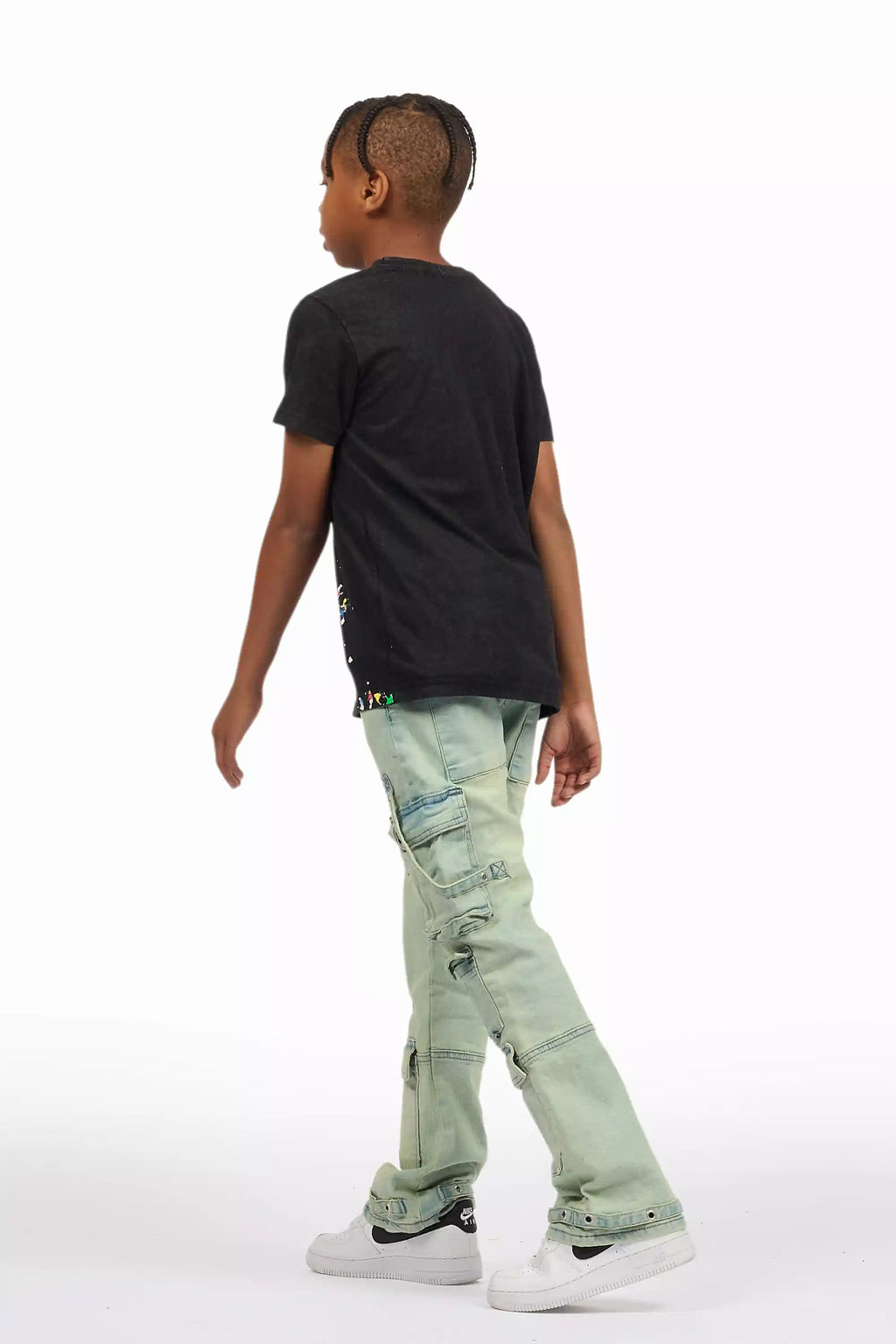 Boys Iggy Ice Blue Flare Jean