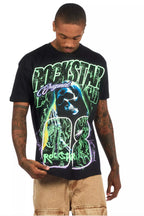 Kruz Black/Green Oversized Graphic T-Shirt