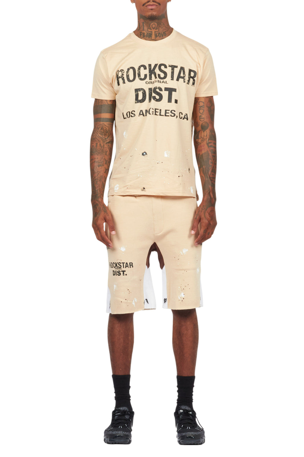 Scottie Beige Painter T-Shirt/Short Set
