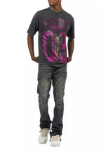 Field 2.0 Black/Pink Graphic Rhinestone T-Shirt