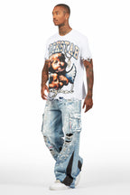 Dallin Blue Painter Baggy Cargo Jean