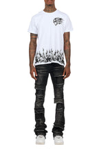 Bubble White/Black T-Shirt/Super Stacked Flare Jean Bundle