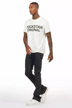 Machete Jet Black Rhinestone Stacked Flare Jean