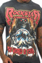 Lucian Black Graphic T-Shirt