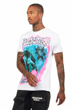 Amari White Graphic T-Shirt