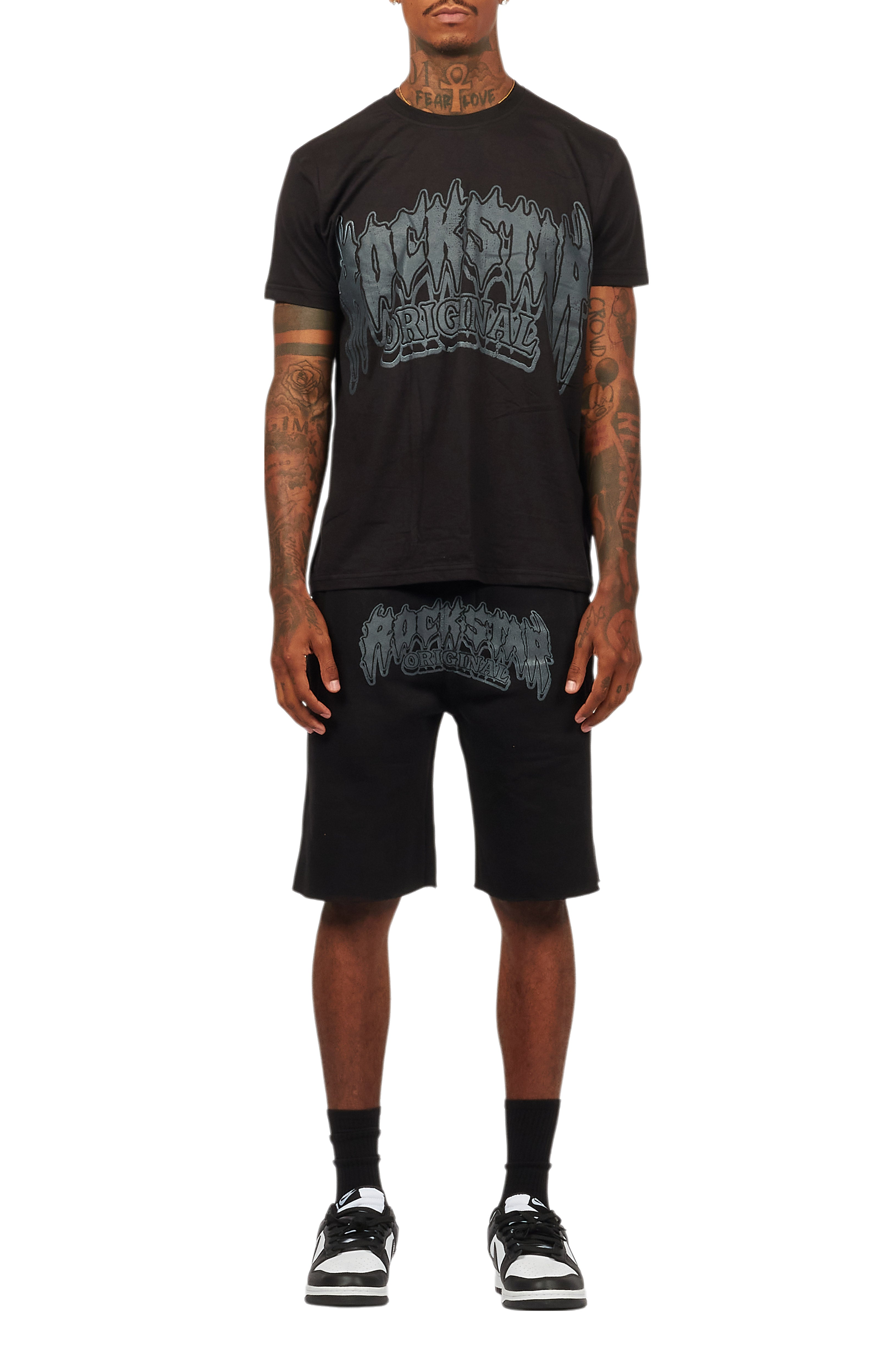 Dray Black/Black T-Shirt/Short Set