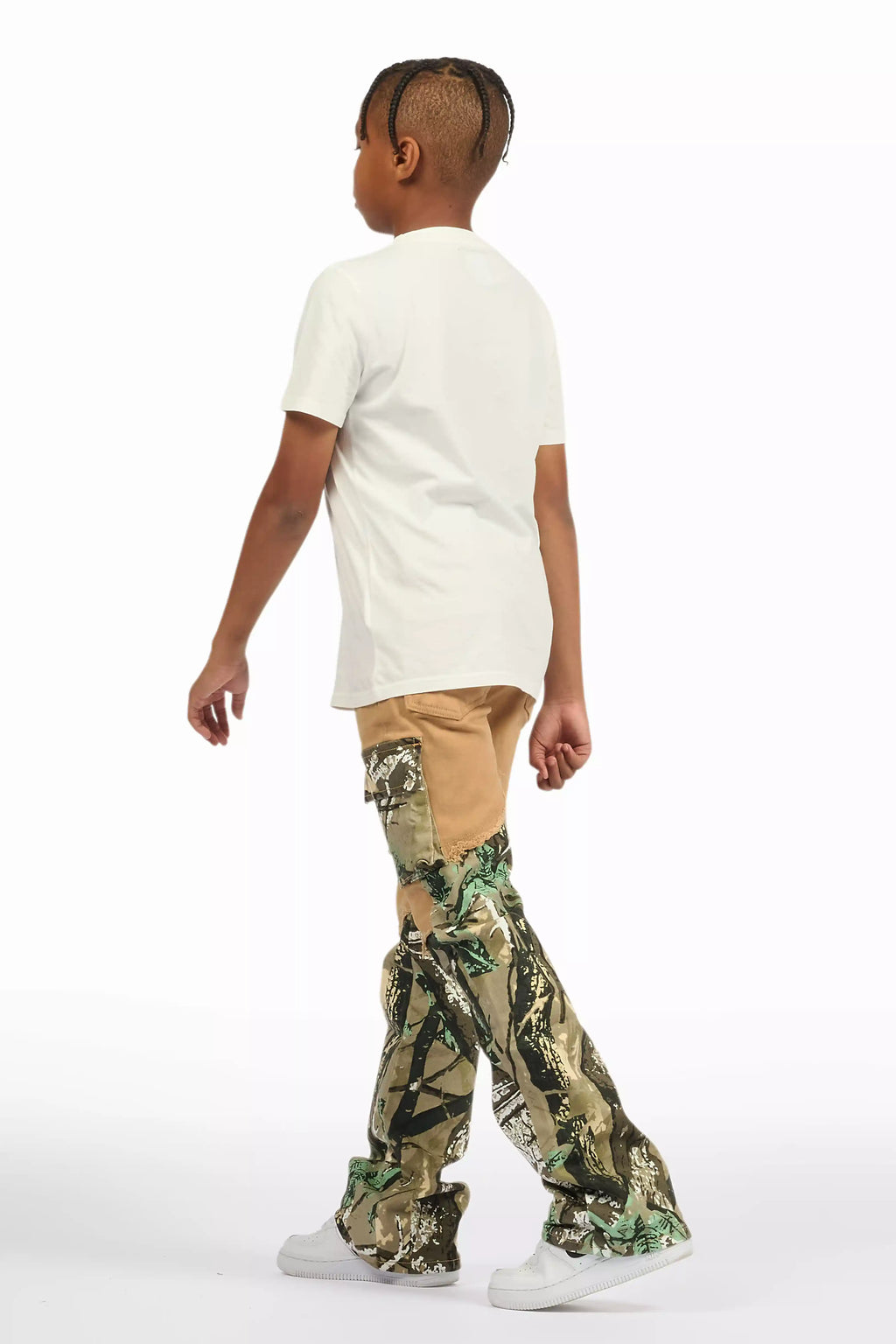 Boys Denka Beige Stacked Fit Jean