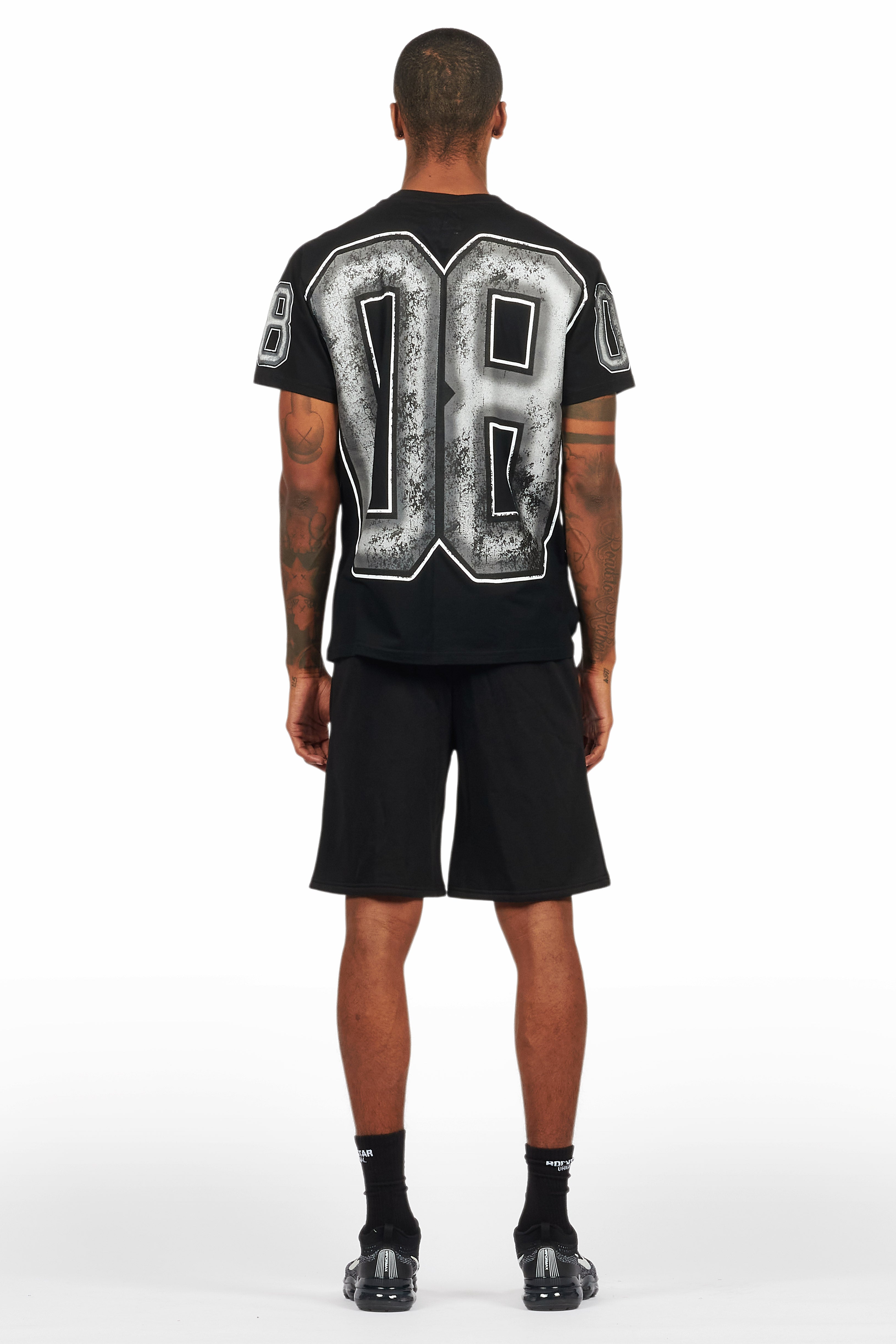 Fields Black/Grey T-Shirt Short Set