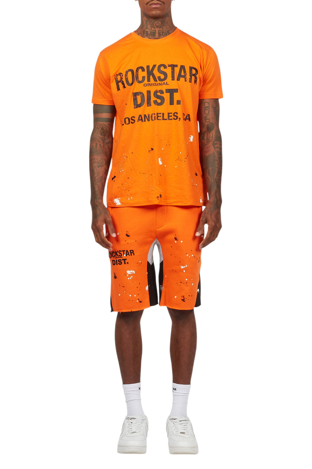 Scottie Orange Painter T-Shirt/Short Set