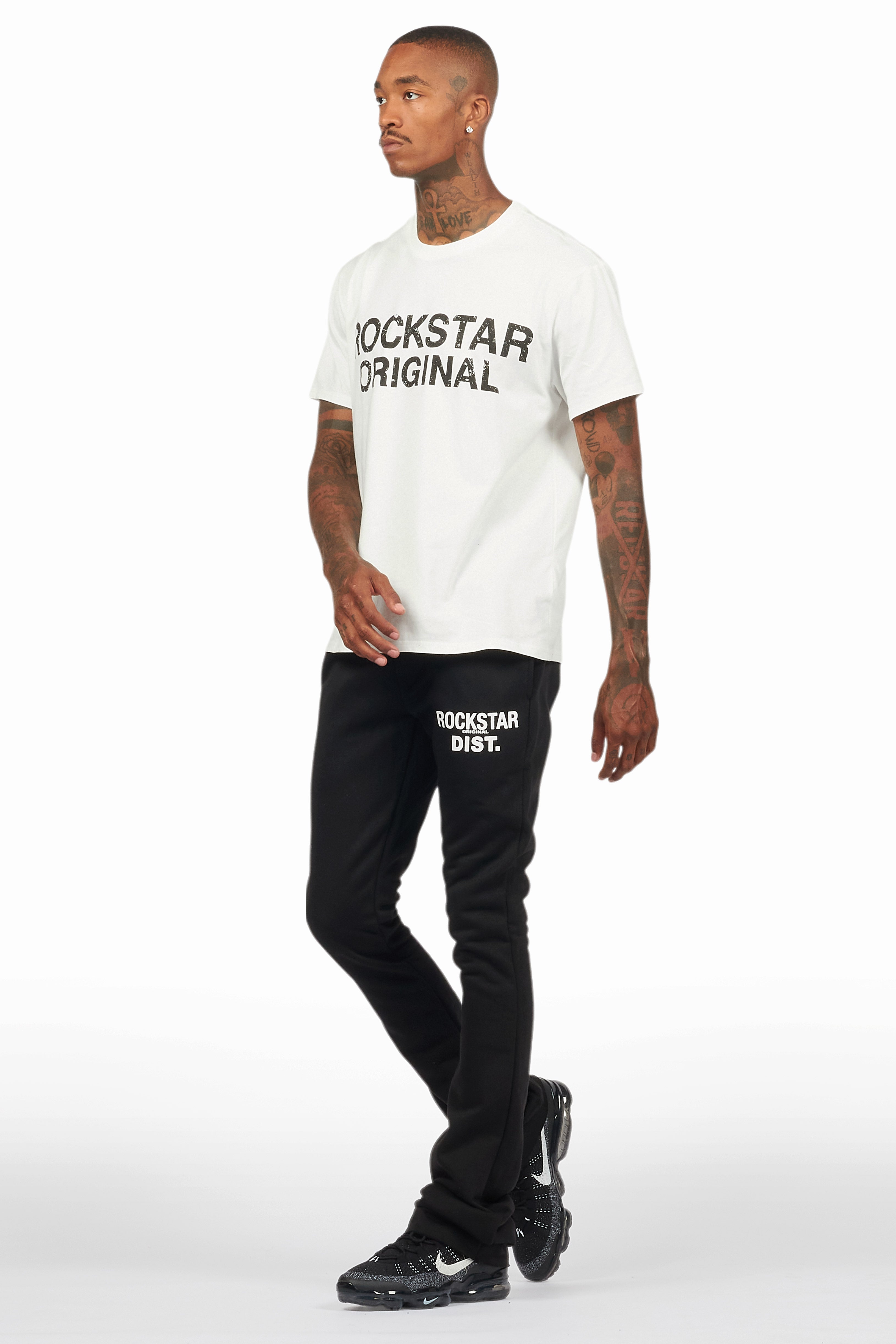 Alpine Black Stacked Flare Pant