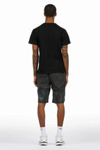 Xadrian Black T-Shirt/Short Set