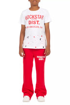 Boys Alpine Red Stacked Trackpant