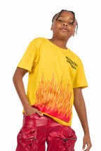 Boys Roeland Yellow/Red Graphic T-Shirt