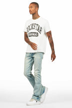 Drick Light Blue Regular Fit Flare Jean