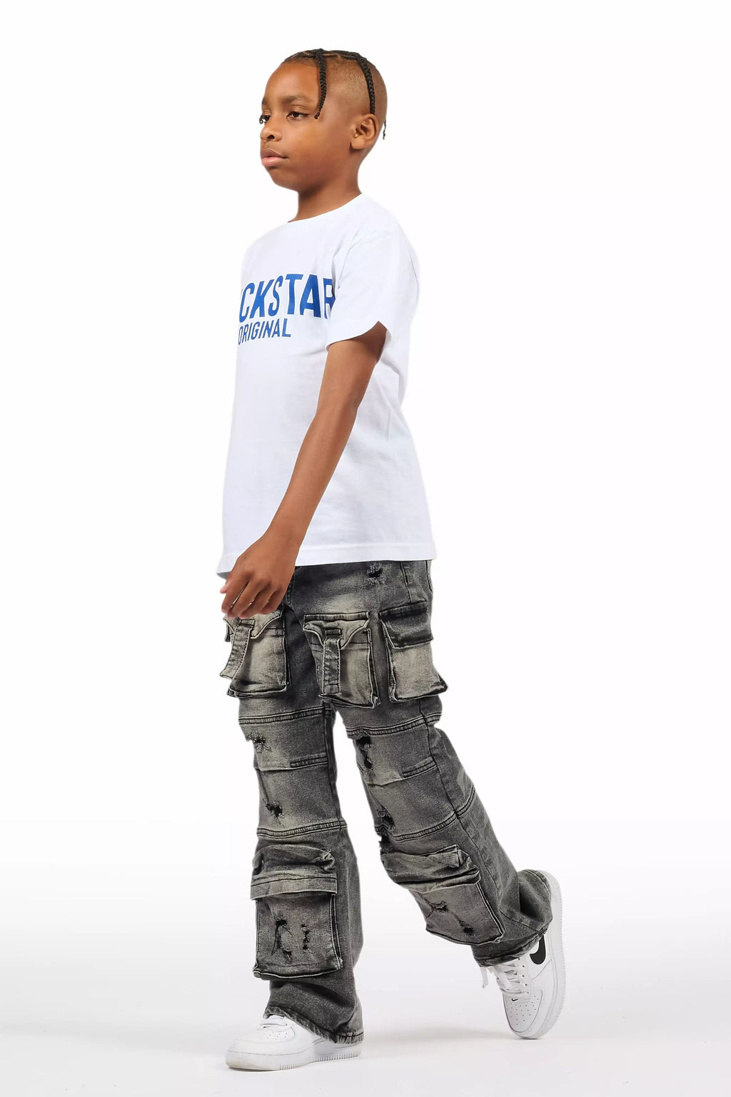 Boys Berdi Black Baggy Fit Jean