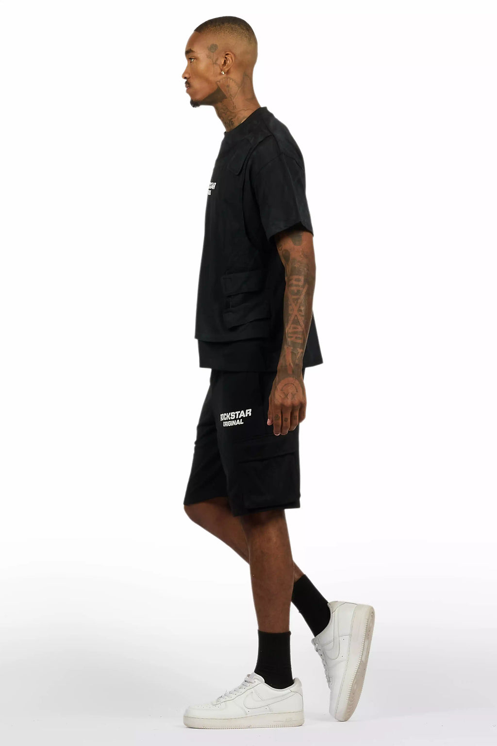 Herbie Black T-Shirt/Cargo Short Set