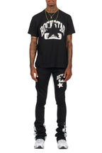 Mallor Black T-Shirt/Stacked Track Set