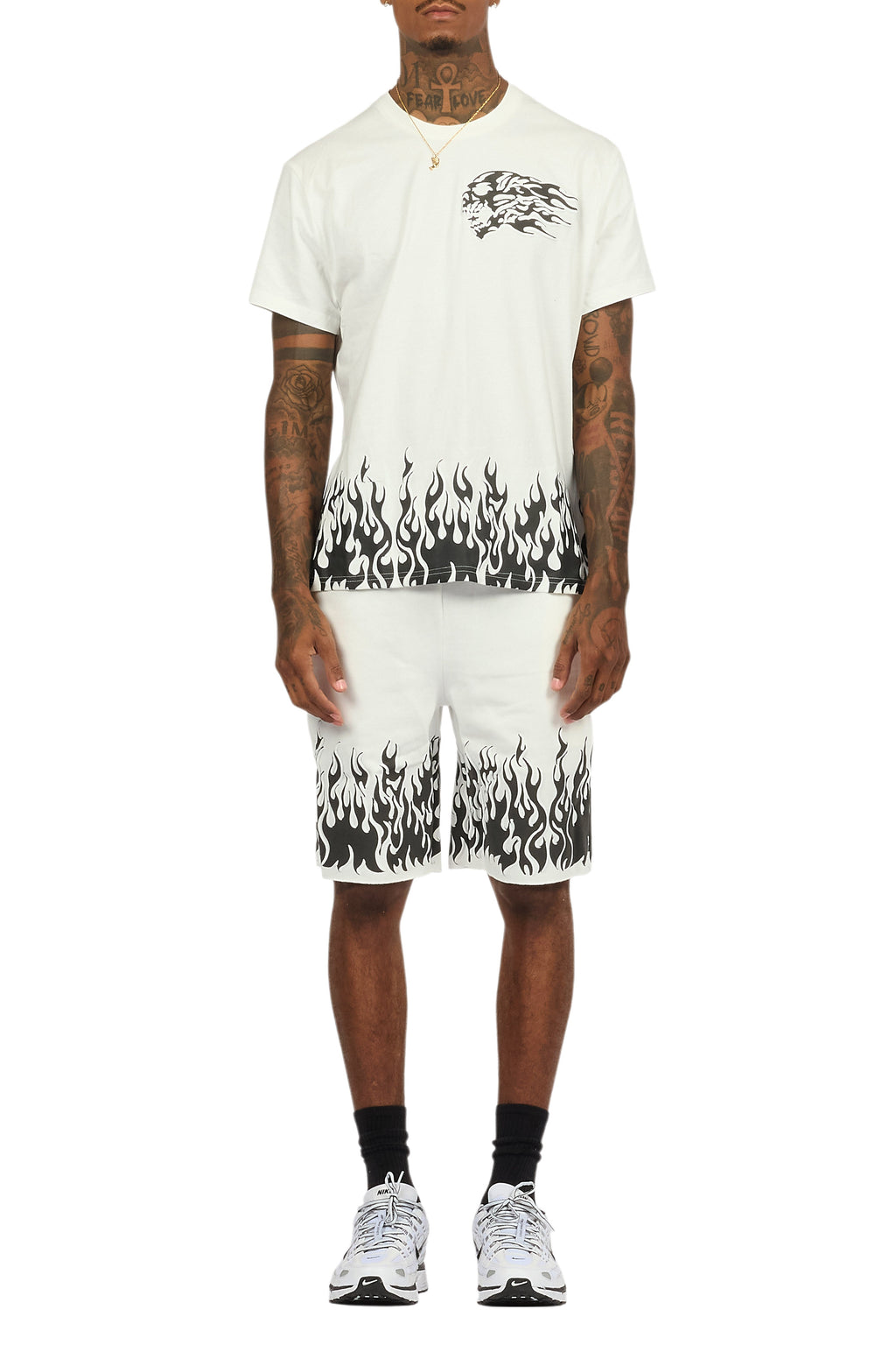 Bubble White T-Shirt/Short Set