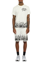 Bubble White T-Shirt/Short Set