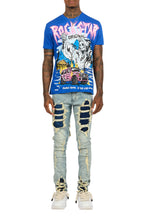 Kip Royal Blue T-Shirt/Slim Jean Bundle