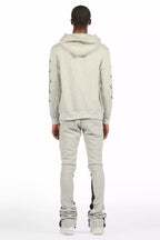 Krio Heather Grey/Black Hoodie/Super Stacked Track Set