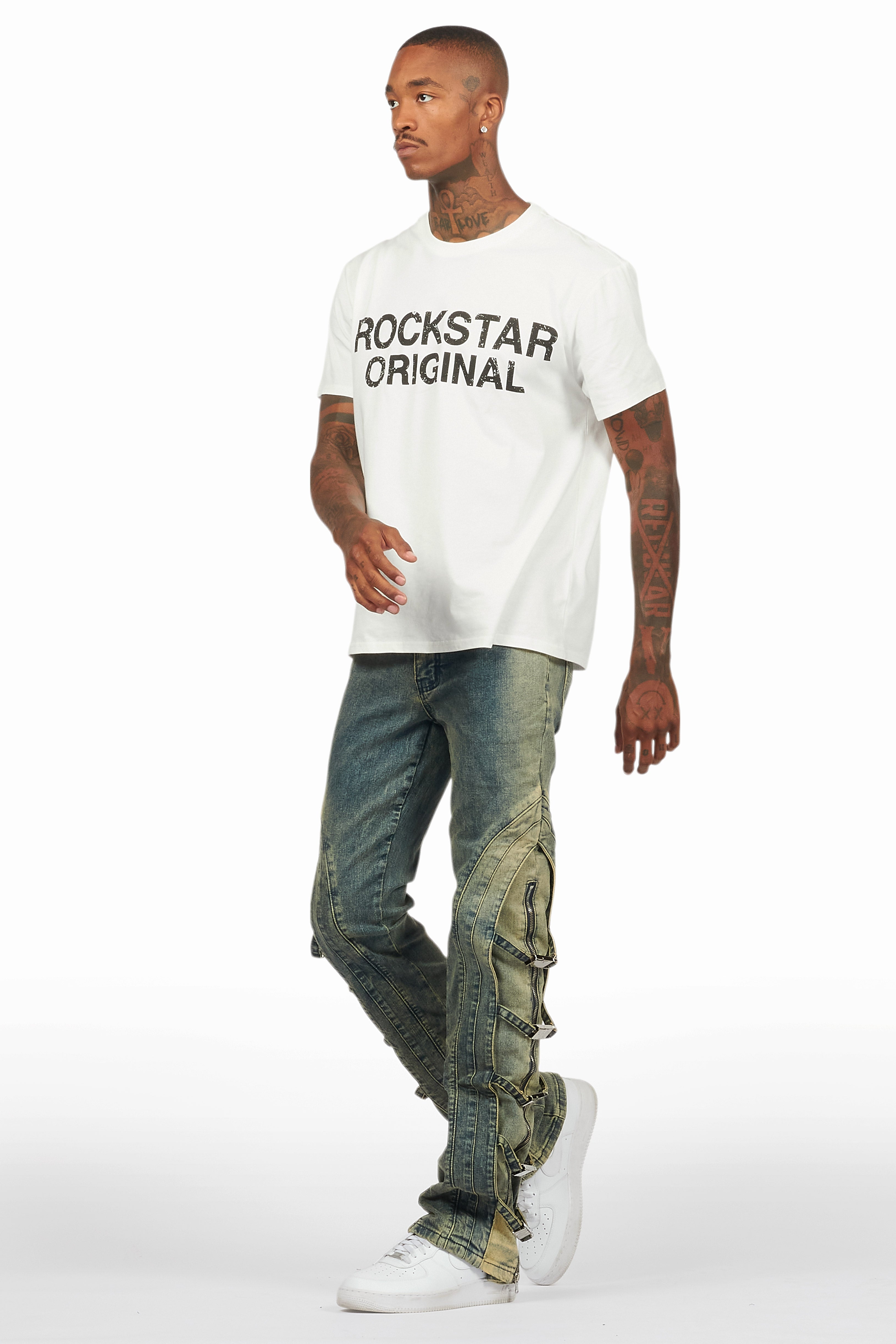 Attila Tint Stacked Flare Jean