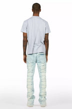 Amos Heather Grey Graphic T-Shirt/Stacked Flare Jean Bundle