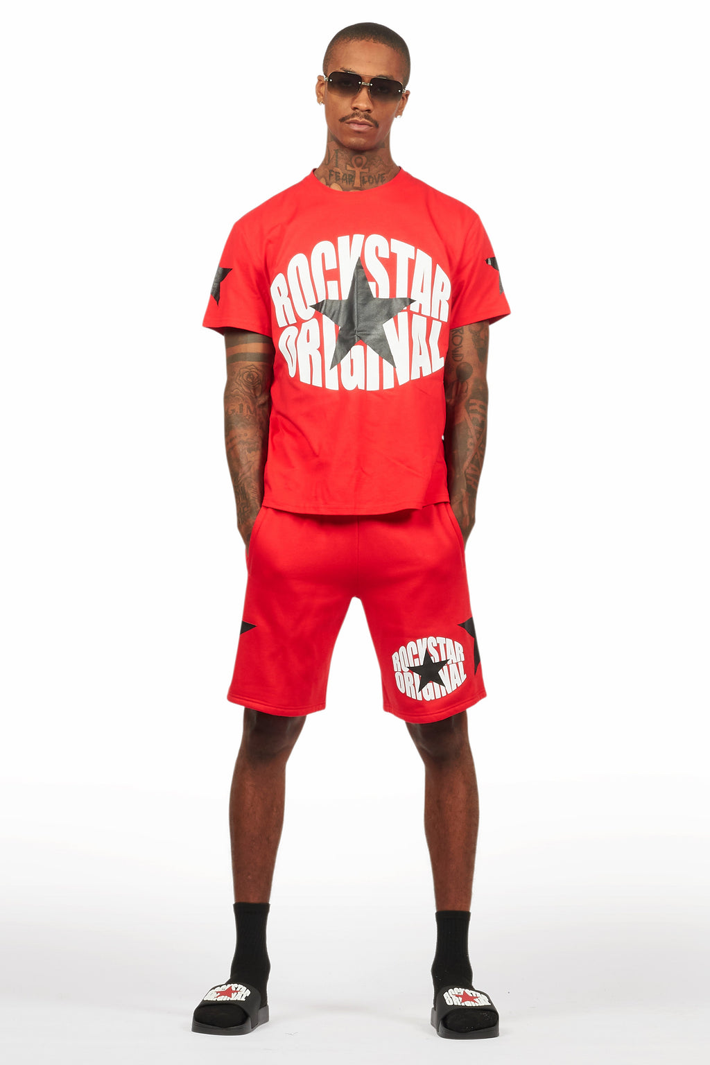 States Red/White Short Set