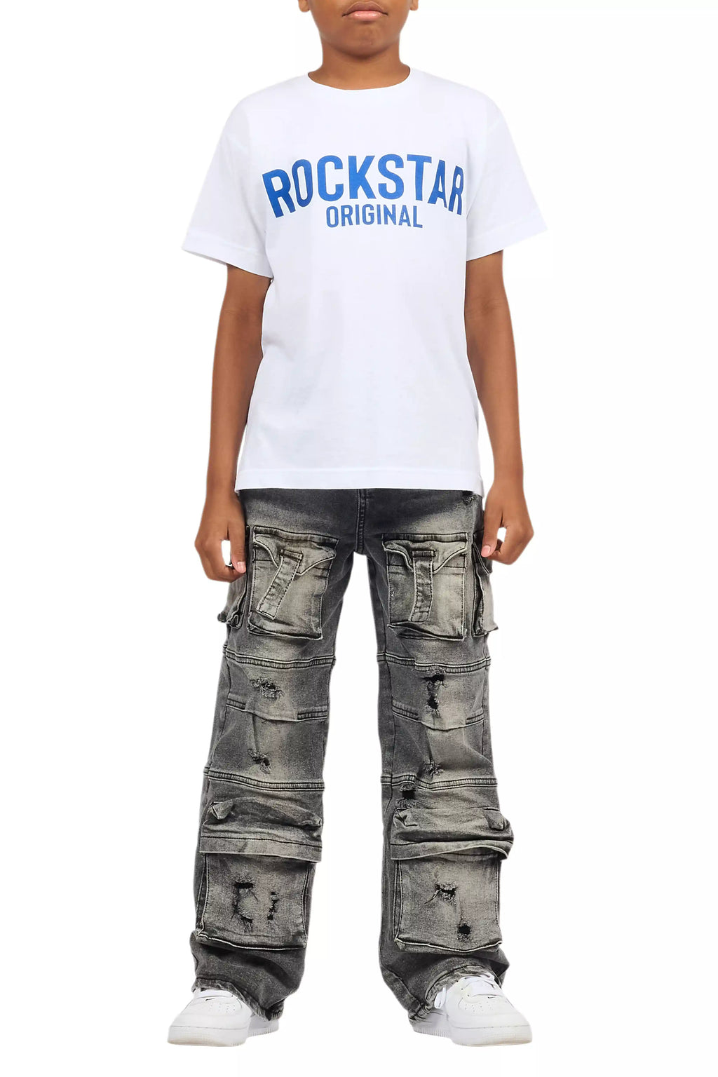 Boys Berdi Black Baggy Fit Jean