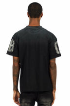 Fields Black/Grey Oversized Graphic T-Shirt