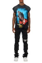 Gonave Black Graphic Muscle T-Shirt