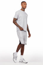 Sana Heather Grey Relaxed T-Shirt/Short Set