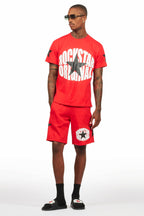 States Red/White Short Set