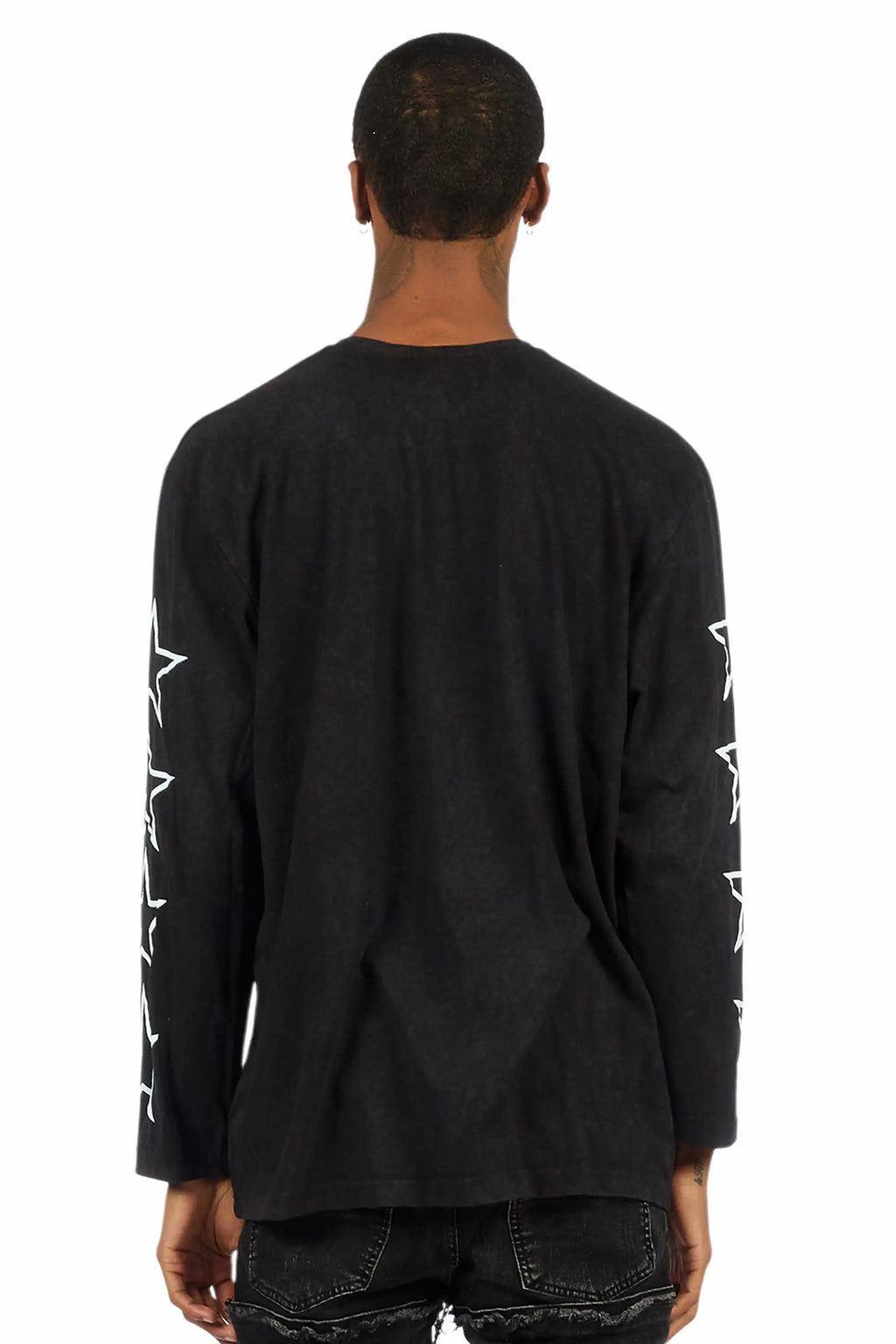 Pacino Vintage Black/Red Long Sleeve Graphic T-Shirt