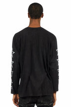 Pacino Vintage Black/Red Long Sleeve Graphic T-Shirt