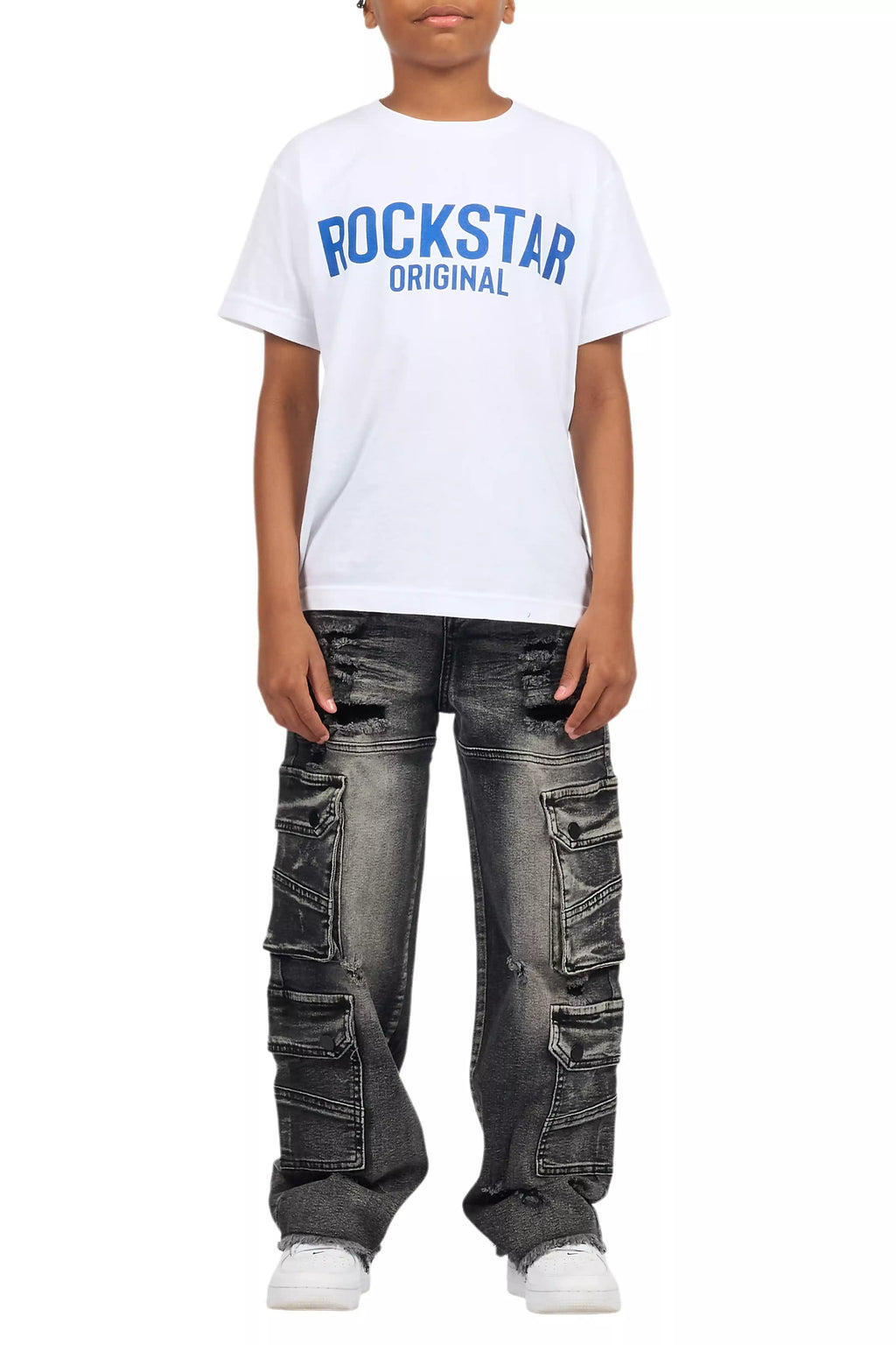 Boys Keylor Black Baggy Fit Jean