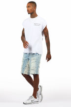 Shake Blue Denim Short