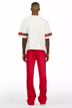 Garo Red T-Shirt/Baggy Stacked Track Set