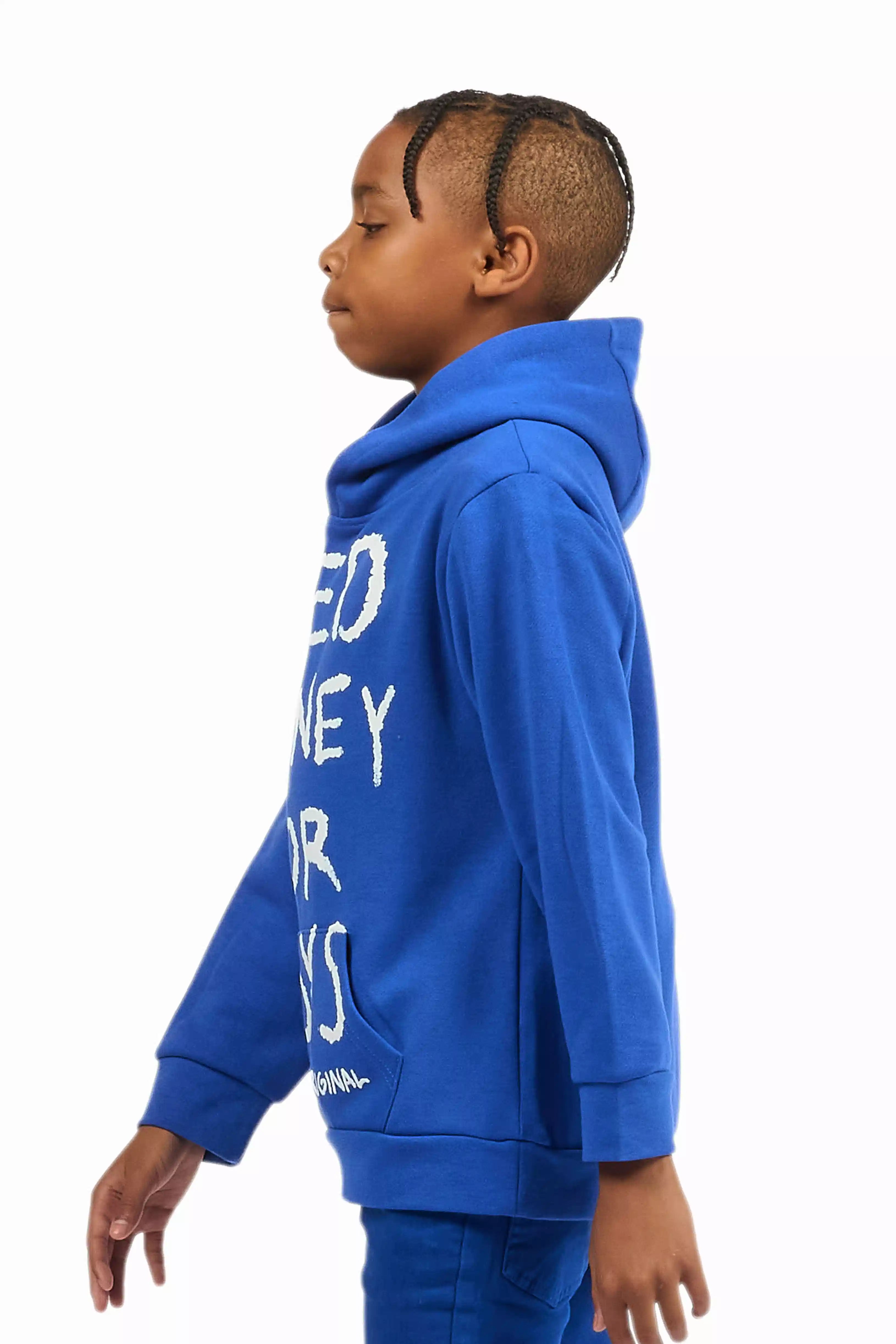 Boys M4 Toys Royal Blue/White Graphic Hoodie