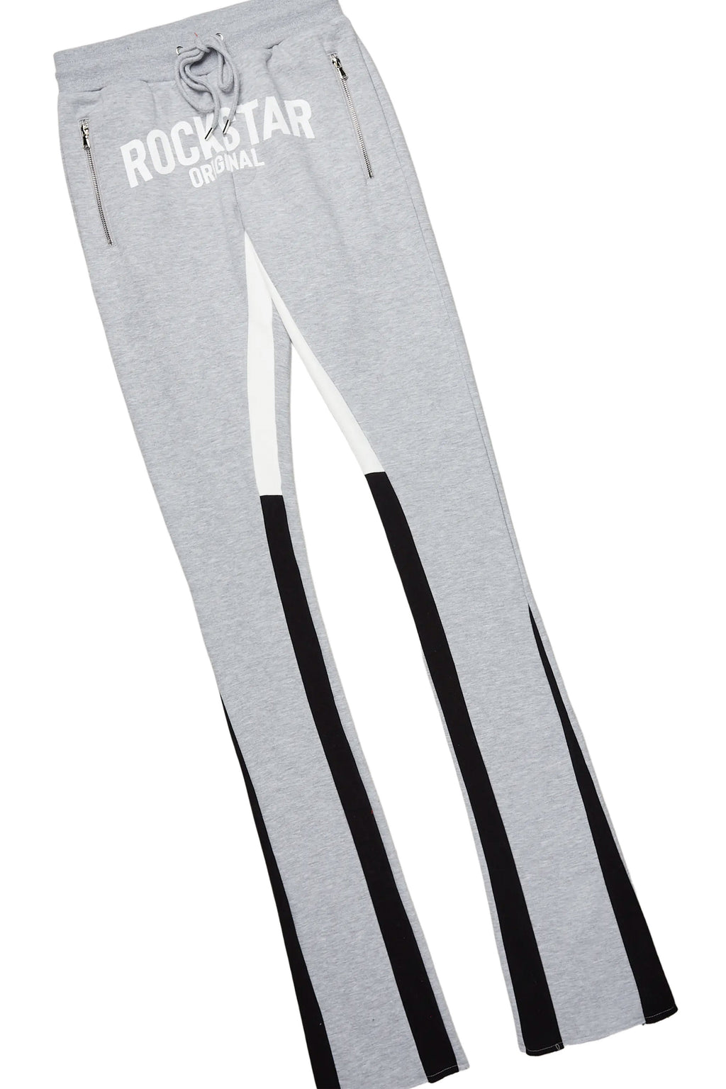 Sana Heather Grey T-Shirt/Stacked Track Pant Set