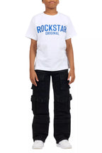 Boys Mahesh Black Baggy Cargo Jean