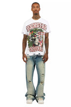 Hyzon White Oversized Graphic T-Shirt