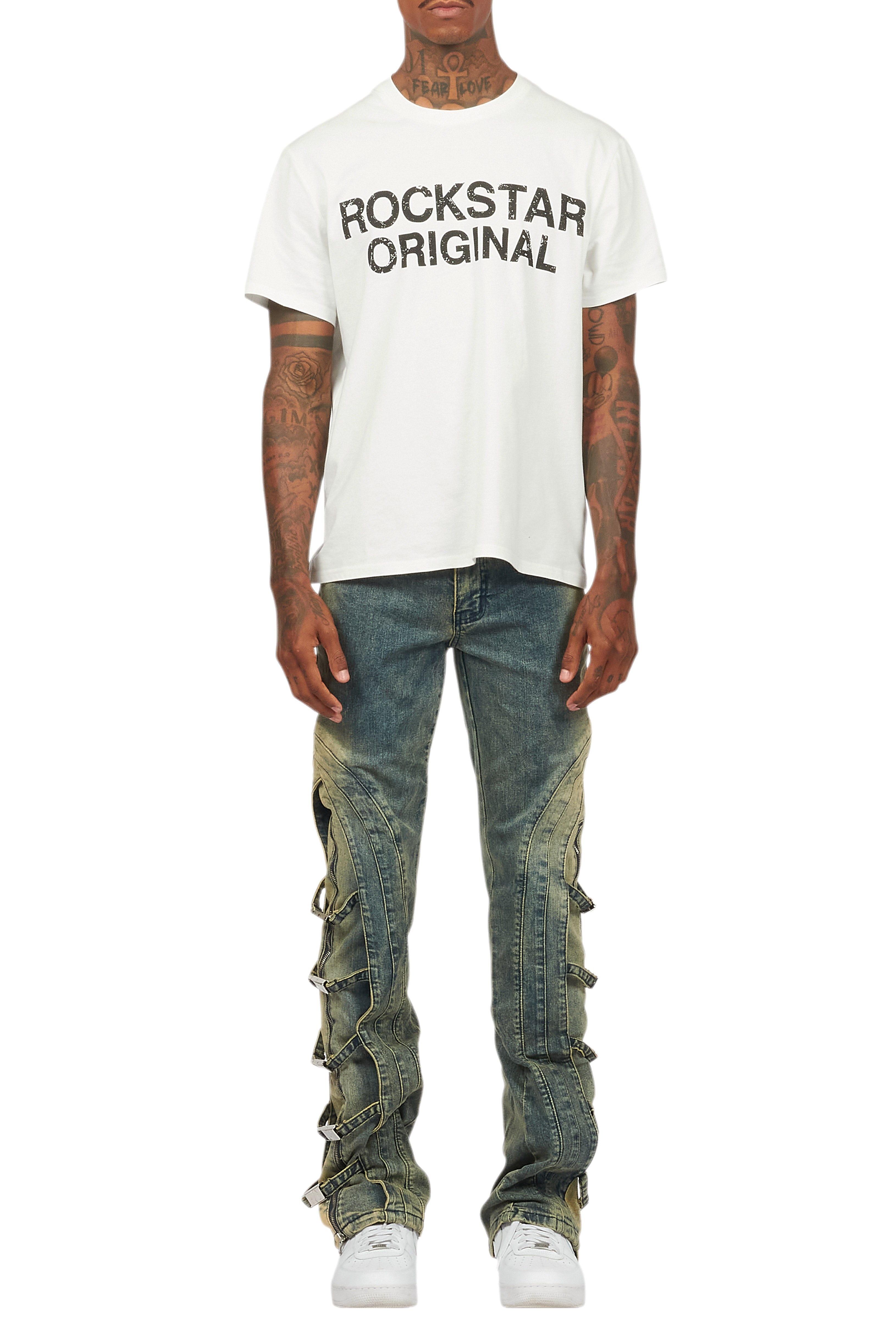 Attila Tint Stacked Flare Jean