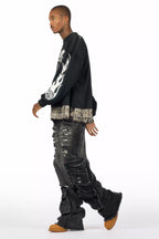 Keylor Washed Black Baggy Fit Jean