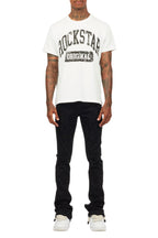 Carti Black Rhinestone Stacked Flare Jean