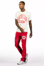 Rainer Red T-Shirt/Stacked Flare Track Set
